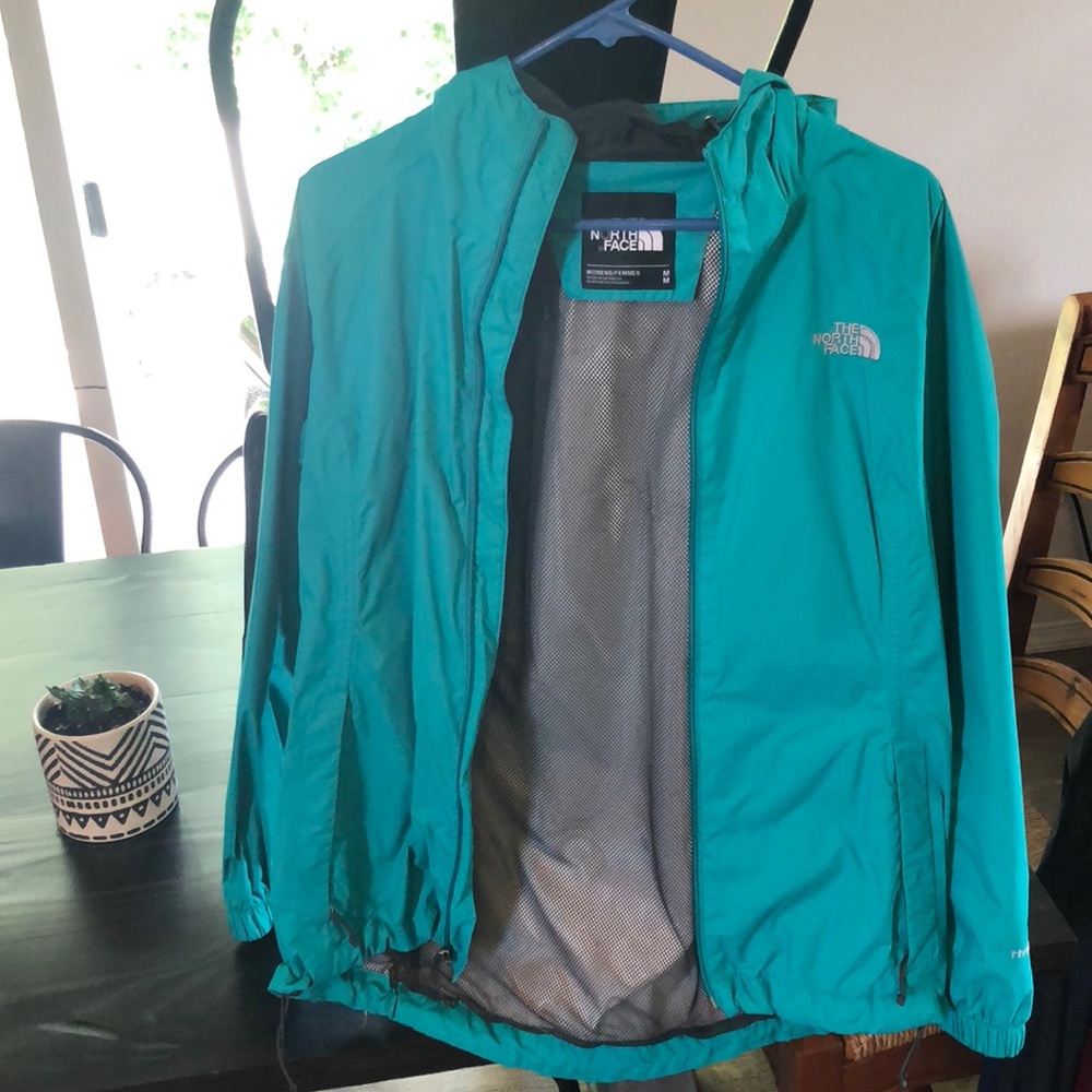 Lined north face rain jacket